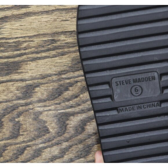 NEW Steve Madden Bigschmona Platform Slide Sandals BIGS05S1 Black Jelly 6M - Picture 11 of 13